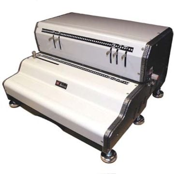 The Akiles CoilMac ECP Heavy Duty Electric Coil Punch Machine, a robust and professional-grade tool designed for efficient electric coil punching.