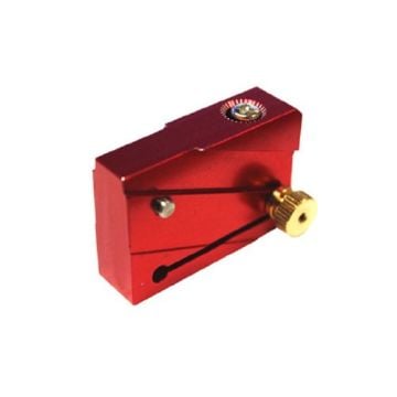 Alumalite HD Liner Cutter (Hand-Held) with a compact red metal body, a gold adjustment knob, and a precise blade mechanism for efficient cutting of liners and materials.