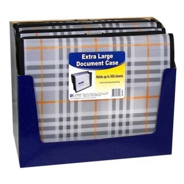C-Line Plaid Extra Large Document Case Image 1