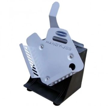 Challenge Handy-Jog Paper Jogger with Standard Tray, a compact device designed for efficient paper alignment and organization.