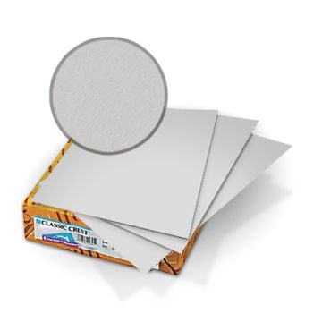 Classic Crest Antique Gray 80lb Covers, showcasing the textured surface of the paper.