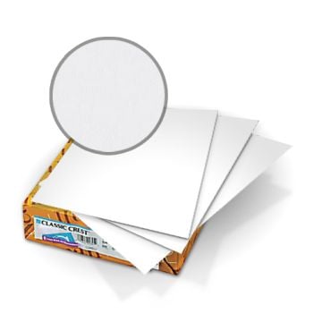 Classic Crest Avalanche White 80lb Covers showcasing their smooth, bright white surface and high-quality texture.