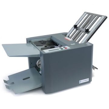 Coverbind CBPF440 Paper Folding Machine with automated feed tray and fold settings for efficient paper processing.