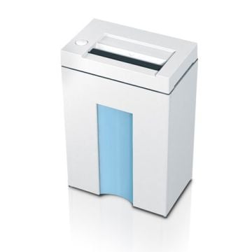 Compact and modern design of the Destroyit 2265 Deskside Level P-4 Cross-Cut Shredder, ideal for small office use.