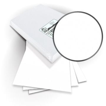 A stack of ENVIRONMENT White Binding Covers with a smooth, glossy surface displayed in an open and packaged view.