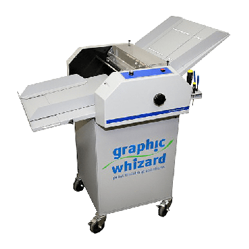 A Graphic Whizard FinishMaster 100 Perforate Score and Slit Machine designed for efficient print finishing solutions.