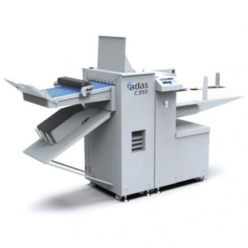 Formax Atlas C350P Automatic Creaser/Folder with 2nd Creaser/Perforation Kit and Pile Feeder for efficient and precise paper handling.