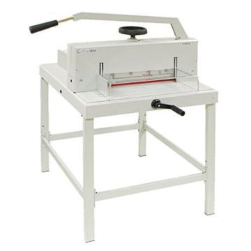 Formax Cut-True 16M 18.7" Manual Paper Cutter with a sturdy metal base and hand-operated lever for precise cutting.