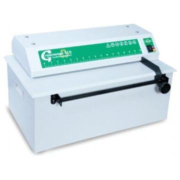 Formax Greenwave 410 Tabletop Cardboard Perforator with a compact design and durable build for eco-friendly packaging solutions.