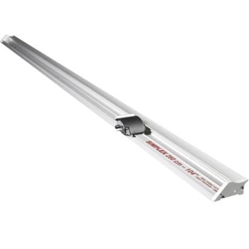 Keencut 44" Simplex Sheet Material Cutter, a precision cutting tool with a sleek aluminum frame designed for accurate trimming of large materials.