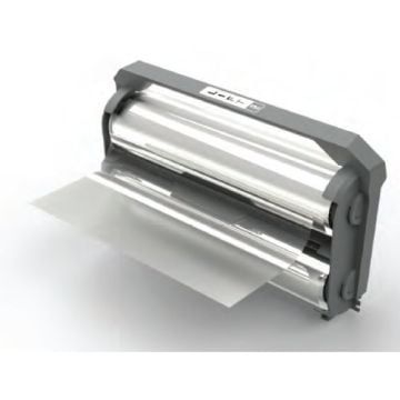 Close-up view of a GBC Foton 30 Laminating Cartridge, featuring the film roll and feed mechanism for use in automatic laminating machines.