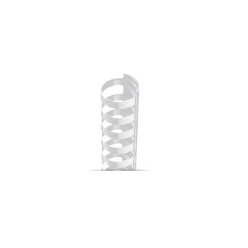 A stack of GBC Premium Clear Plastic Combs, designed for binding documents with a sleek and professional finish.