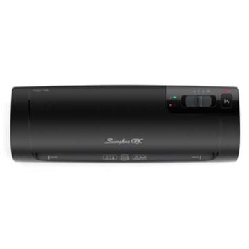 A black GBC Swingline Fusion 1100L 9" Laminator with control buttons on the top.