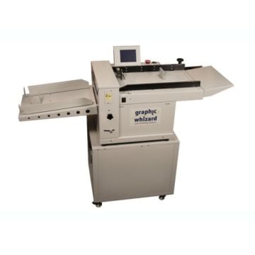 A Graphic Whizard PT335 A+ Automatic Creaser machine designed for precise and efficient creasing and folding tasks in print finishing.