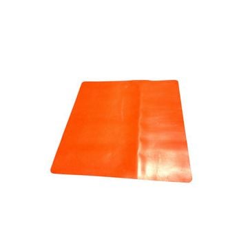 SealerSales Insulated Rubber Mat (11.5" x 11.5") for WT-250 and HWS Sealers, featuring a bright orange, smooth rectangular surface with subtle creases and a glossy finish.