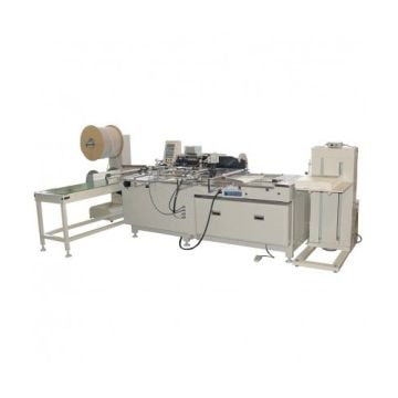 The James Burn BB520P Speedbind Automatic Inline Punch and Wire Binding Machine used for high-speed punching and wire binding.
