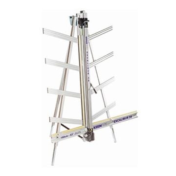 Keencut Excalibur 3S 63" Vertical Multi-Substrate Cutter with precision cutting guides and an aluminum frame for versatile material handling.