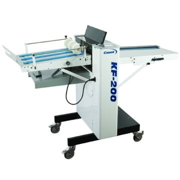 The Count KF-200 Knife Folder Add-On for Creasers, designed for precise folding in print finishing applications.