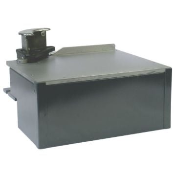A  Lassco Cornerounder CR-60 Table Assembly, featuring a sturdy metal base with an attached cutting mechanism designed for corner rounding tasks.