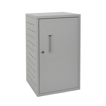 The Luxor 16-Tablet/Chromebook Vertical Wall / Desk Charging Box provides a compact, secure solution for charging multiple devices in a vertical orientation.