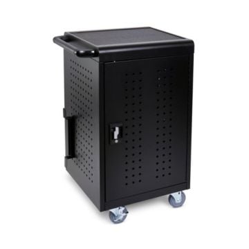 The Luxor 30-Tablet/Chromebook Charging Cart offers secure storage and efficient charging for up to 30 devices, making it ideal for classrooms and offices.