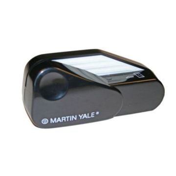 The Martin Yale 1624 Handheld Electric Letter Opener, featuring a compact and portable design for quick and efficient envelope opening.