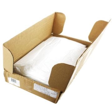 Open cardboard box containing Intimus PB4 Shredder Bags wrapped in clear plastic.