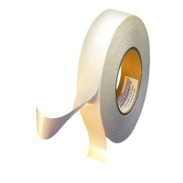 Roll of MegaTape Hem Reinforcing Tape, showing a durable, adhesive strip unrolled, designed for securing and strengthening hems in various fabrics.