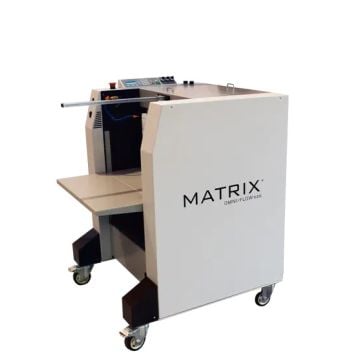 Matrix 520 Omni-Flow Fully-Automated Deep Pile Feeder machine designed for efficient paper handling in industrial printing processes.