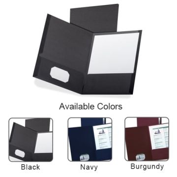 Oxford Linen Twin-Pocket Portfolio - 5pk Image 1