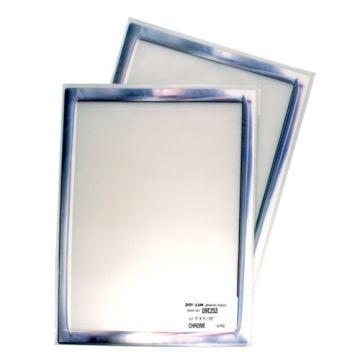 Pizzazz Pouch 9 Inch x 11.5 Inch Classic Frames Chrome Pack-24 pk Image 1