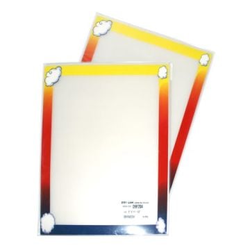 Pizzazz Pouch 9 Inch x 11.5 Inch Fun Frames Rainbow Pack-24 pk Image 1