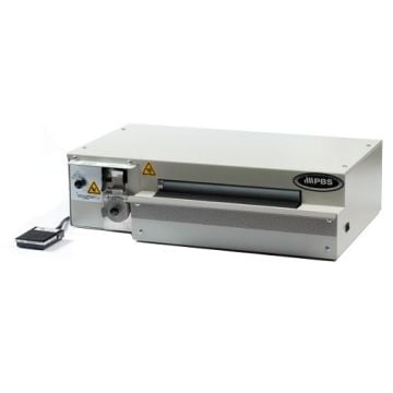 The PBS 2300 Coil Inserter and Crimper machine, used for efficient coil insertion and crimping in bookbinding.