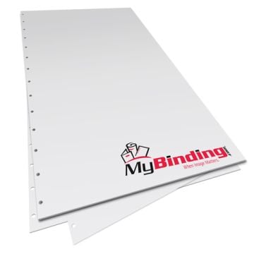 8.5" x 14" Velobind 14 Hole Pre-Punched Binding Paper Image 1