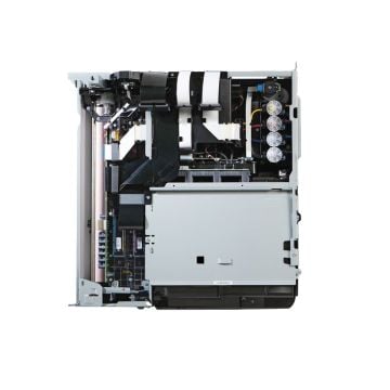 Internal components of a printer, highlighting the precision engineering and placement of the Coverbind envPrinter® Replacement Printhead.