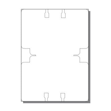 Rotary File Card 2 Up on 8" x 10.125" - 250 Sheets Image 1