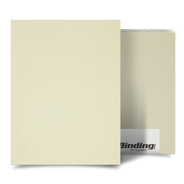 Ivory 16mil Sand Poly Binding Covers, showcasing a smooth, durable cover sheet ideal for professional document binding.