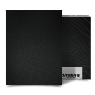 Black 23mil Sand Poly Binding Covers displayed in a sleek and durable finish, ideal for professional document binding.