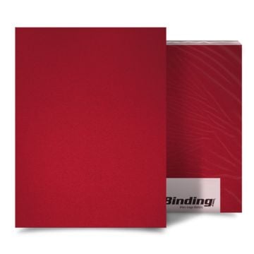Red 16mil Sand Poly Binding Covers, showing a smooth and vibrant red textured finish with durable construction, perfect for document protection and presentation.