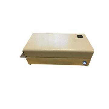 The SealerSales HRS-255 Rotary Band Sealer is a compact, beige-colored sealing machine designed for industrial use, featuring a simple control panel and a small logo on the side.