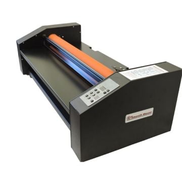 Smooth Mount 40" Pouch Board Roll Laminator with a sleek black design and easy-to-use control panel.