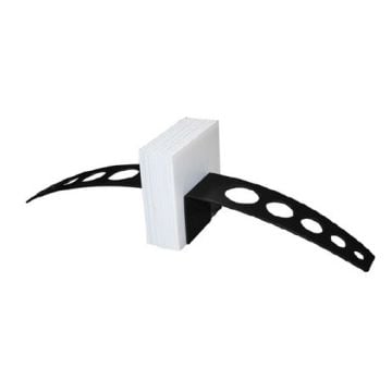 Spiderfeet Stand-Up Sign Holders featuring a sturdy black base with circular cut-out designs and a white block for securely holding signage upright.