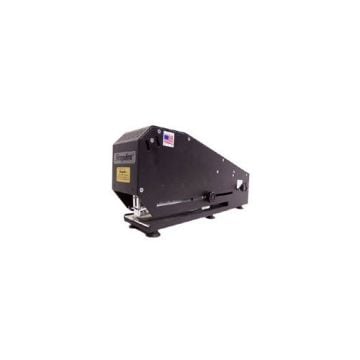Staplex S-700-1NHL Long Reach Electric Stapler with a black metal body, designed for heavy-duty stapling tasks.