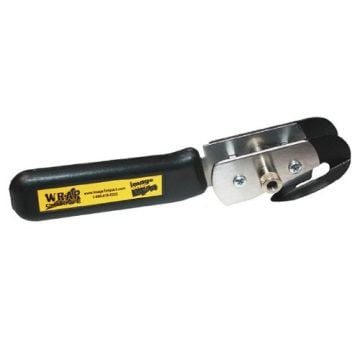 Twin Wrap Knife (Liner Cutting Knife) with a black ergonomic handle, a stainless steel blade holder, and a cutting hook designed for precise liner cutting applications.