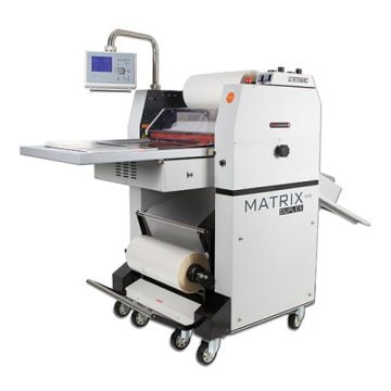 Matrix MX-530DP 20" Pneumatic Dual Sided Roll Laminator machine designed for efficient and high-quality lamination processes.