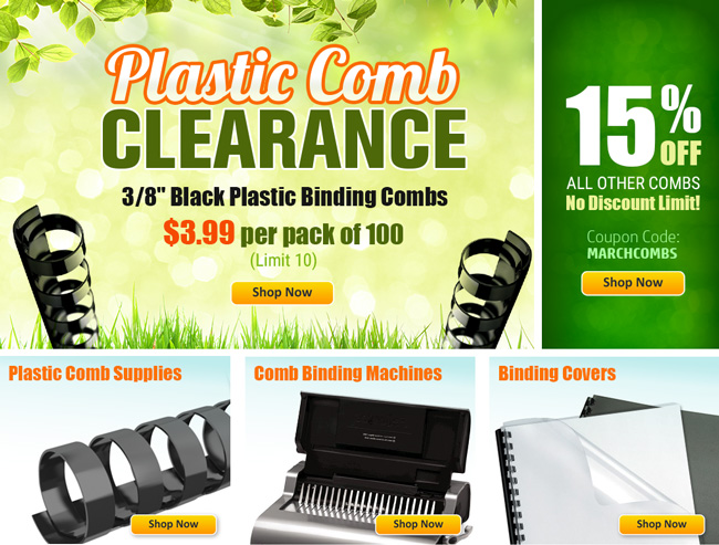 Plastic Comb Clearance!