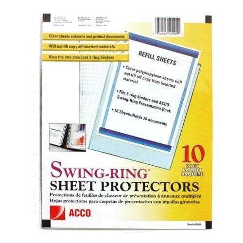 Protectors 8.5 x 11 Clear Plastic Sheet Protectors, Top Loading / 3 Hole  Binder Design Page Protectors, Archival Safe for Photos or Printed Copy,  Sleeves Hold Multiple Sheet 