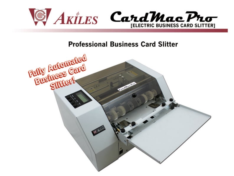 We’ve Got the New CardMac Pro Electric Business Card Slitter! 