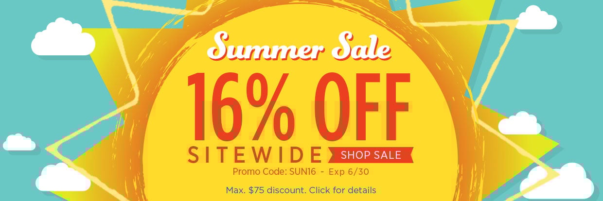 Summer Sale. 16% Off Sitewide.