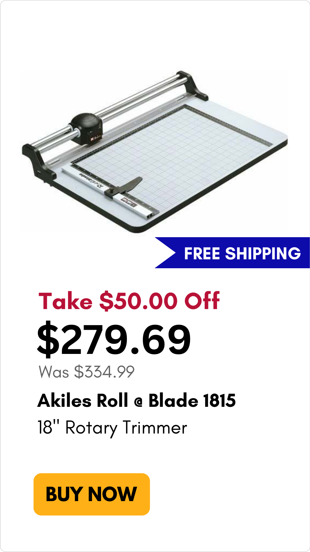 Akiles Roll @ Blade 1815 18" Rotary Trimmer